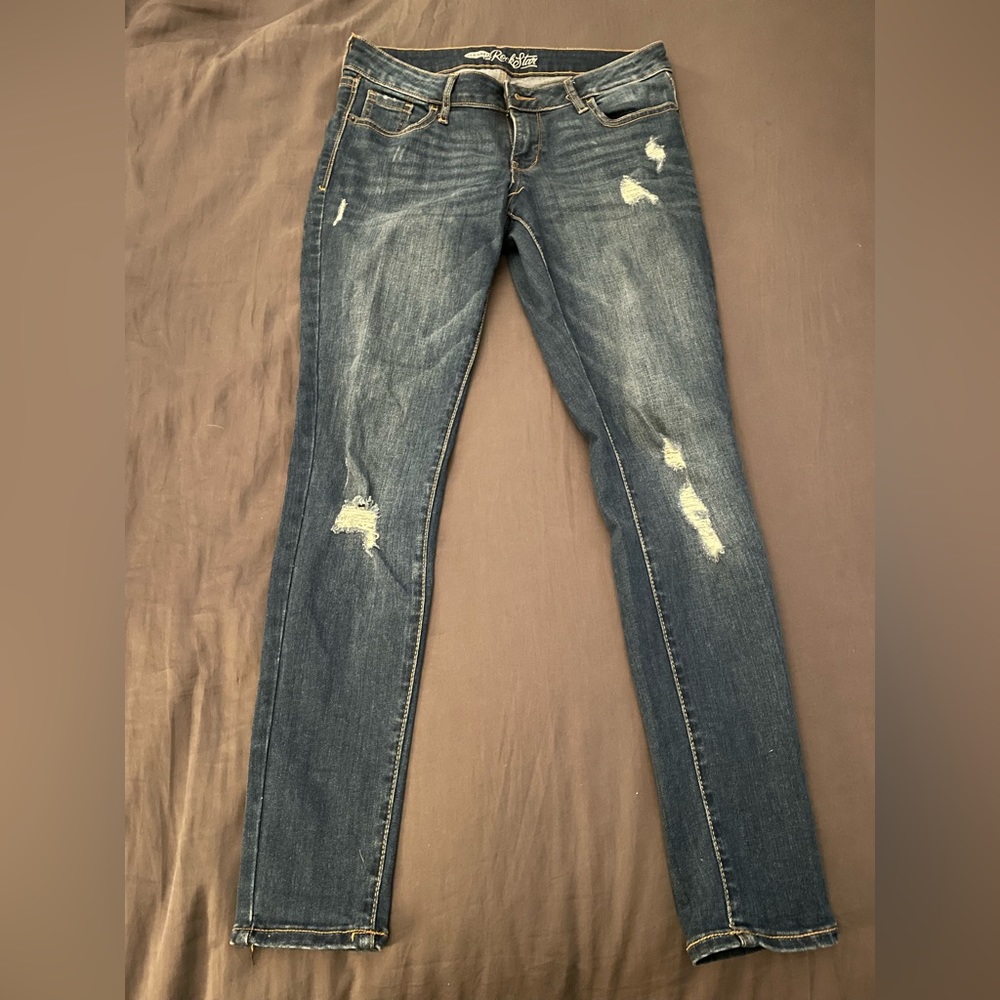 Old Navy jeans, distressed, size 4 regular